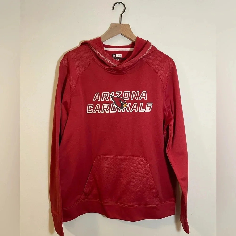 Arizona Cardinals NFL Team Apparel Men's Large TX3 Warm Red Hoodie Like New